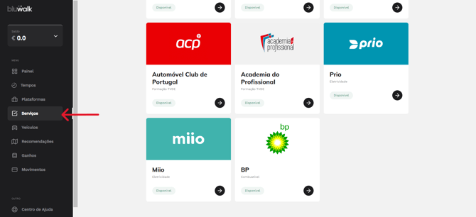 Onde encontrar as mobilidades de formação TVDE no portal Bluwalk